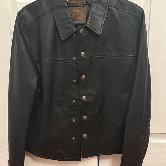 Frye Women's Classic Black Leather Jacket - Picture 7 of 11